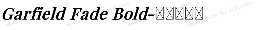 Garfield Fade Bold字体转换
